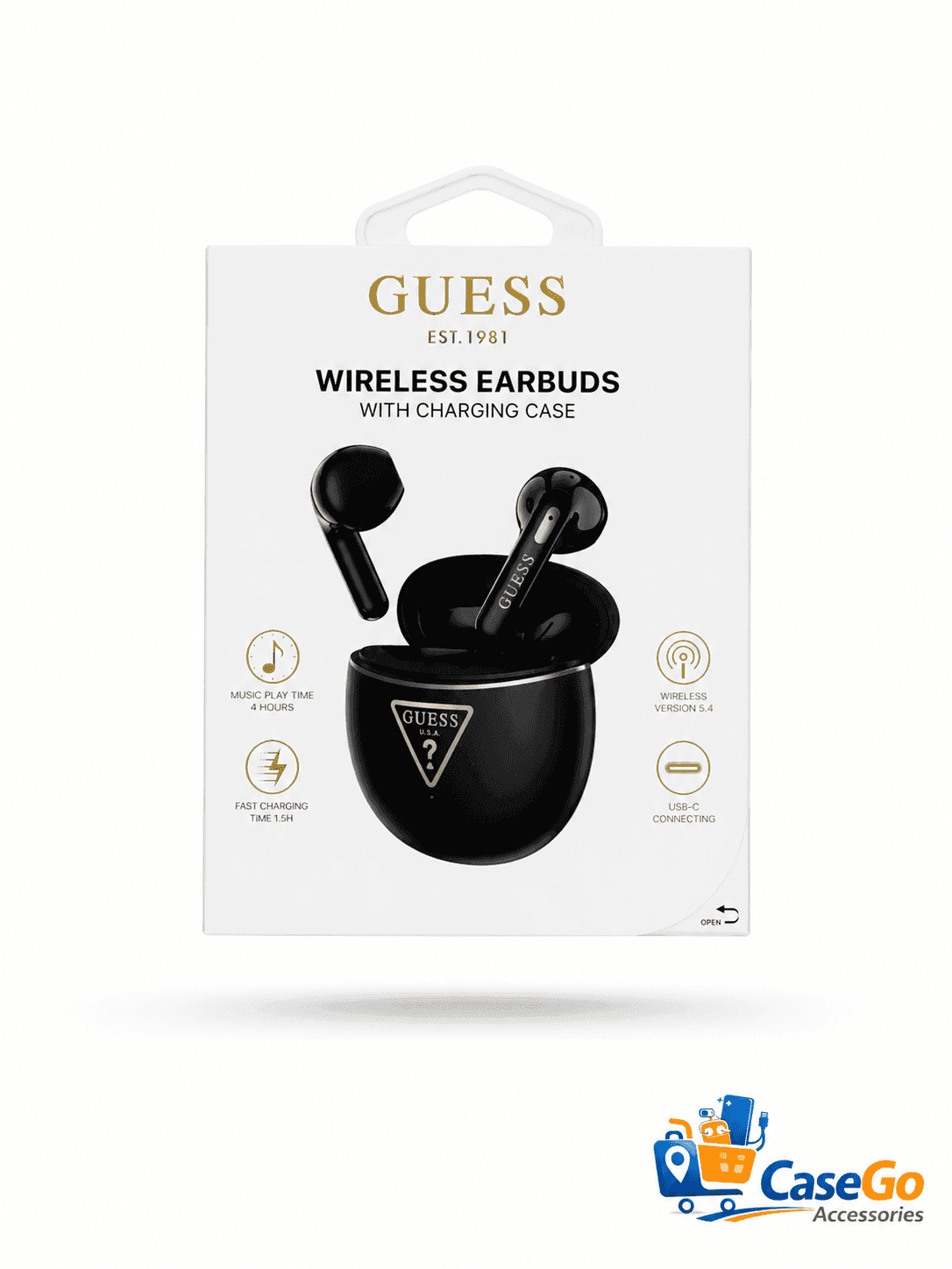 GUESS (CG) GUTWSA 15HETK, HETP ORGINAL BLUTUZ NAUSHNIK, BLACK (HETK)