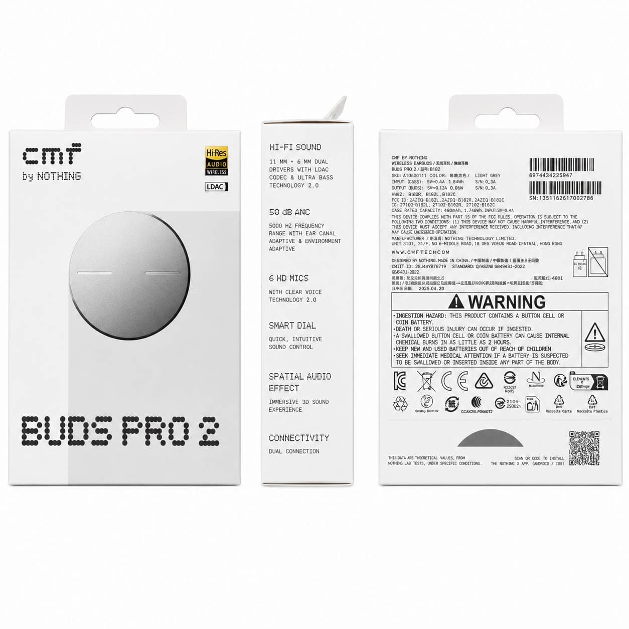 CMF NOTHING BUDS PRO 2 BLUETOOTH NAUSHNIK